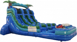 18' Island Drop Water Slide