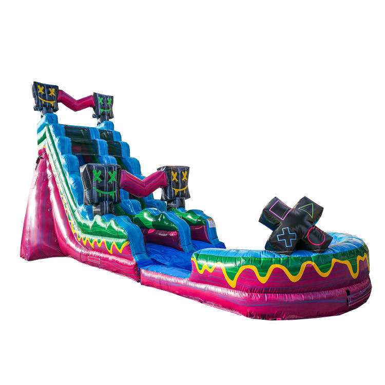 21ft Level Up Waterslide with Pool