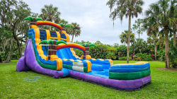 20ft Hawaiian Water Slide Double Lane