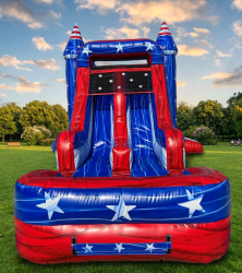 Freedom20Bounce20House20Double20Lane20Water20Slide 177551674 1 Patriotic Double Lane Bounce House Water Slide