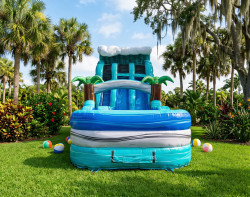 21ft Double Lane Water Slide