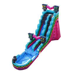 21ft20Level20Up20Gaming20Waterslide20Tropical20Thrills20Fl 1 21ft Level Up Waterslide with Pool